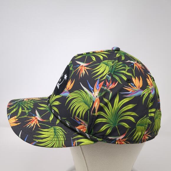 Palm Tree Snapback Trucker Hat Multi One Size Adjustable Tropical Print Pukka - Picture 3 of 10